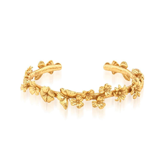 Flowers Petite Cuff - Gold