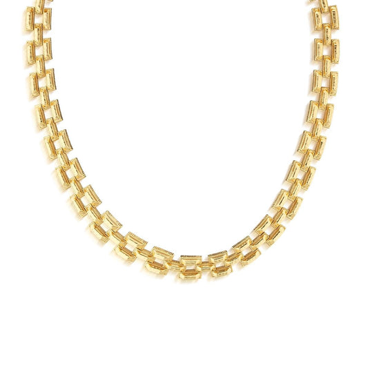 Petite Link Necklace, 17" - Gold