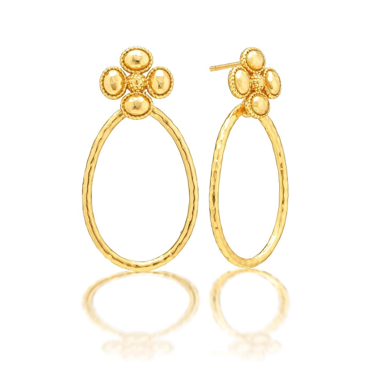 Teardrop  Earrings - Gold