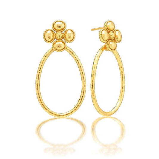 Teardrop  Earrings - Gold