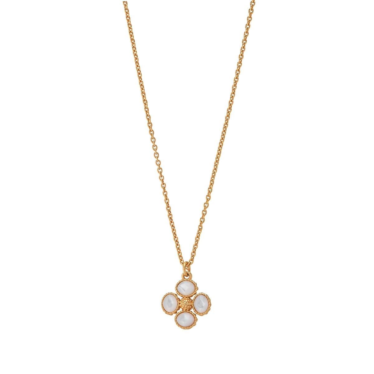 Double Sided Charm Necklace, 16"+2" - MOP