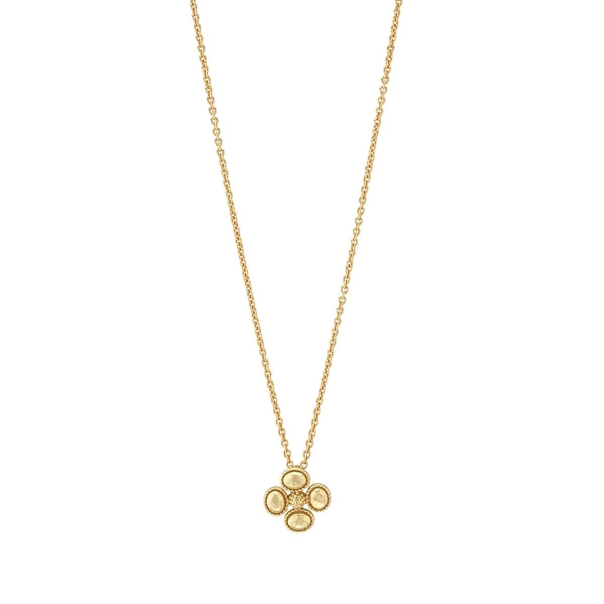 Station Necklace, 16"+2" - Gold
