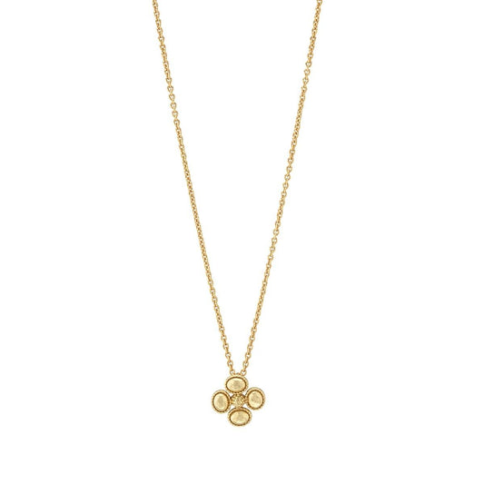Station Necklace, 16"+2" - Gold
