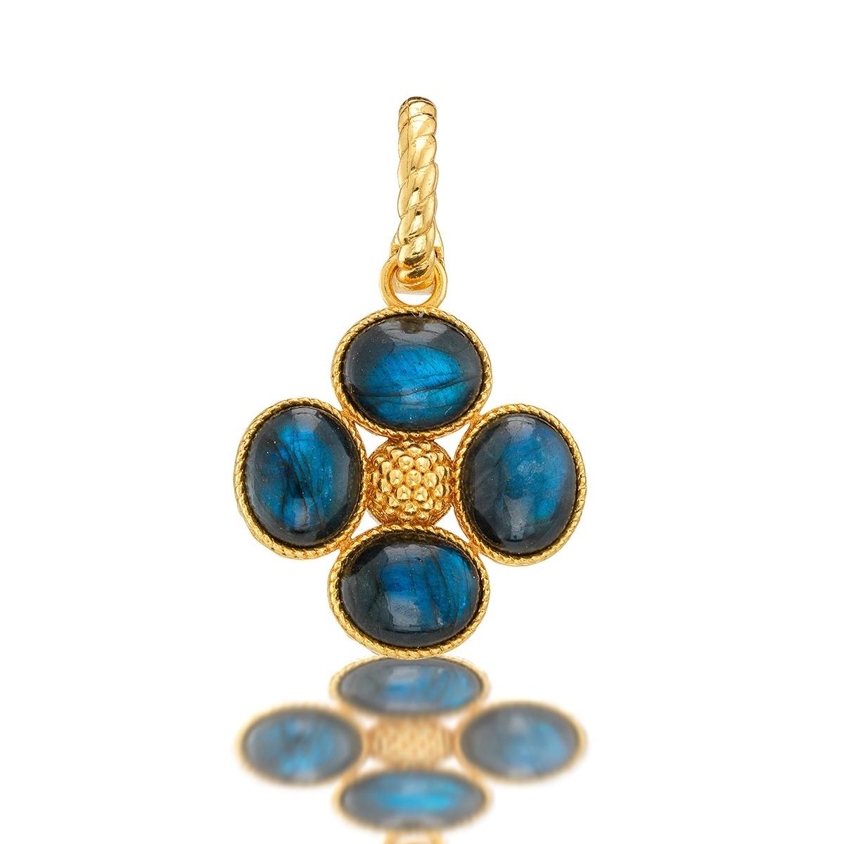 Double Sided Pendant - Blue Labradorite