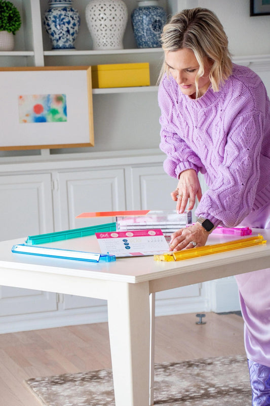 Multicolor Acrylic Rack & Pusher Set
