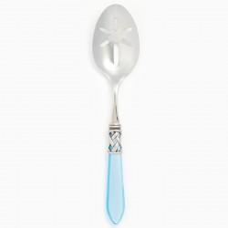 Aladdin Antique Light Blue Slotted Serving Spoon