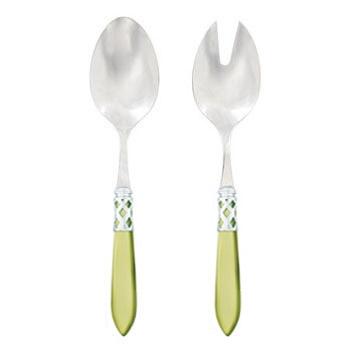 Aladdin Brilliant Chartreuse Salad Server Set
