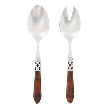 Brilliant Tortoiseshell Salad Server Set