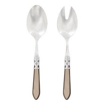 Brilliant Taupe Salad Server Set