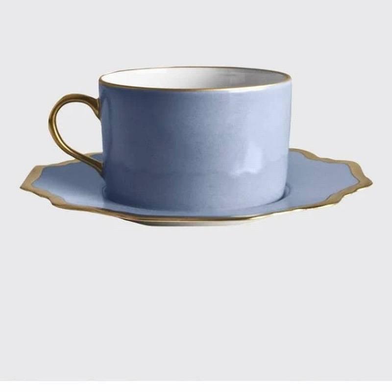 Anna's Palette Cup & Saucer-Sky Blue