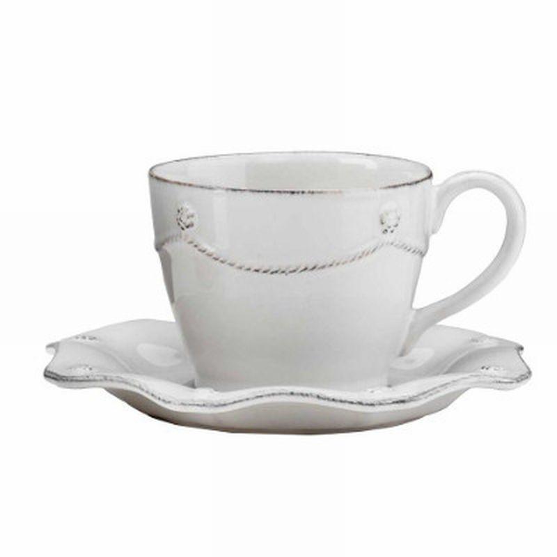 Berry and Thread Cup and Scalloped Saucer