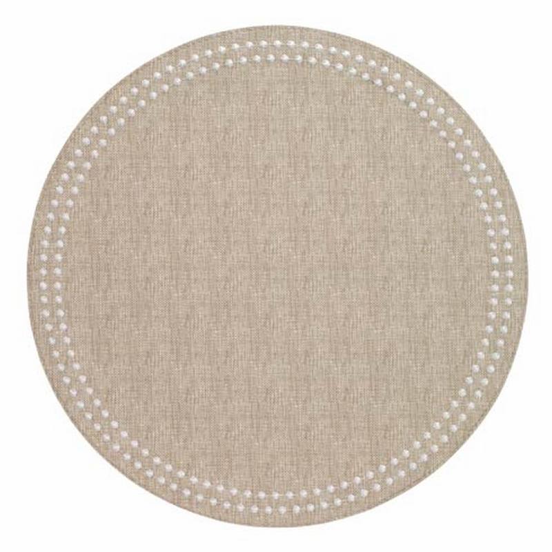Placemat-Pearl Beige/White