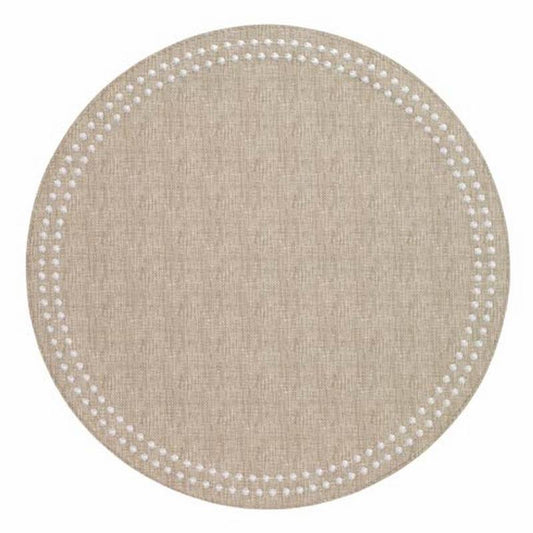 Placemat-Pearl Beige/White