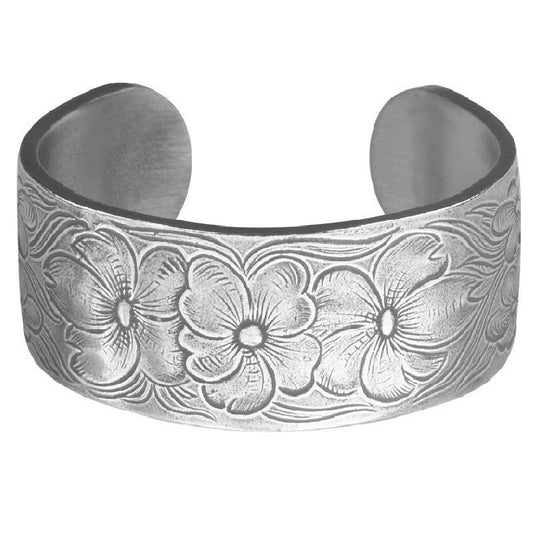 Pewter Flower Bracelet-July