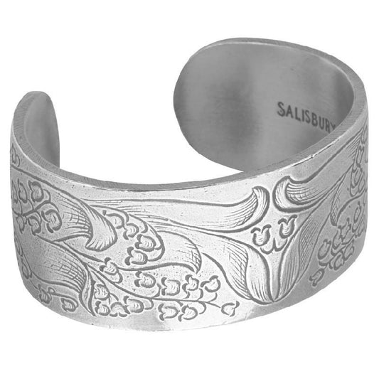 Pewter Flower Bracelet-May