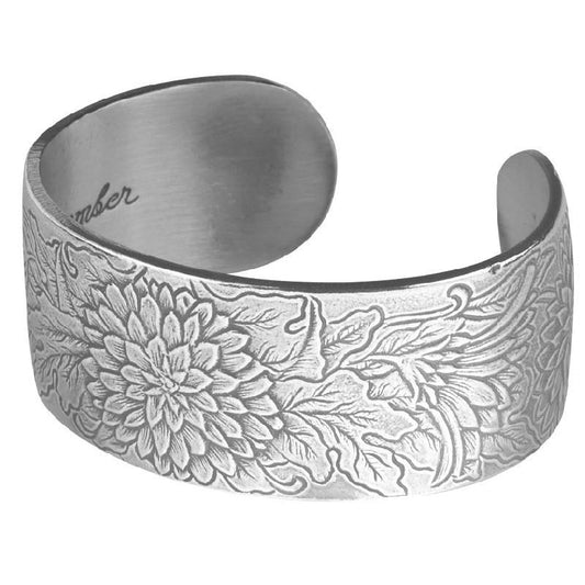 Pewter Flower Bracelet-November