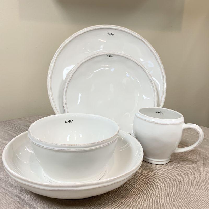 Fontana White 5 Piece Place Setting