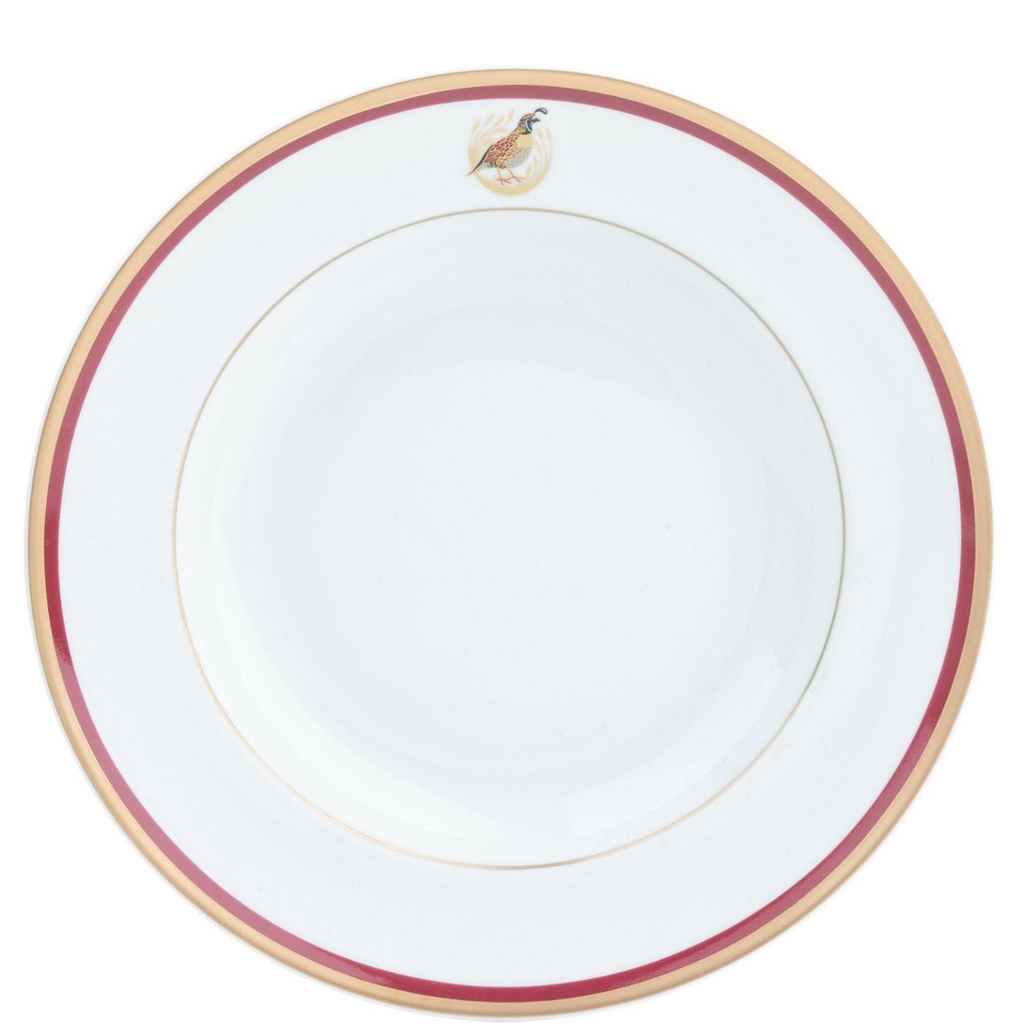 Motif On Rim Dinner-Gold