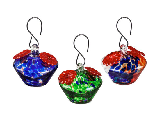 Glass Hummingbird Feeder