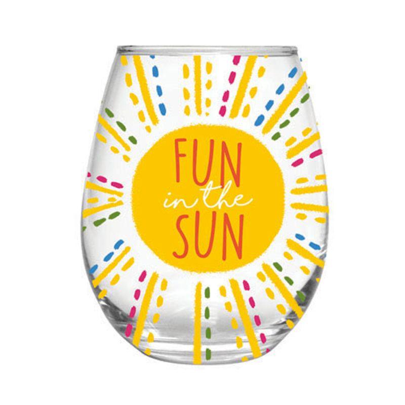 Stemless Wine Glass-Fun in the Sun