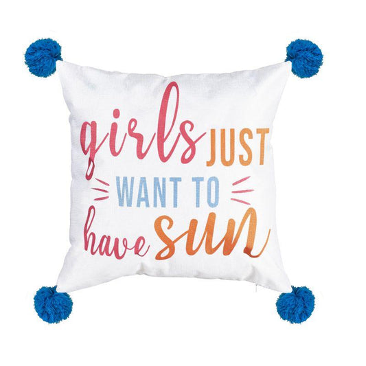 Pillow-Girls Just Want to Have Sun