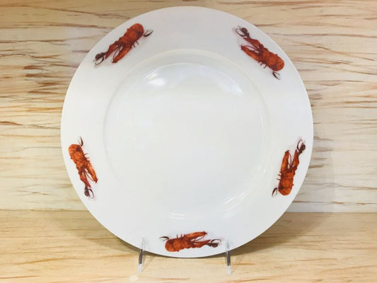 Ceramic Treasures Crawfish Dinner Plate, 10.25"