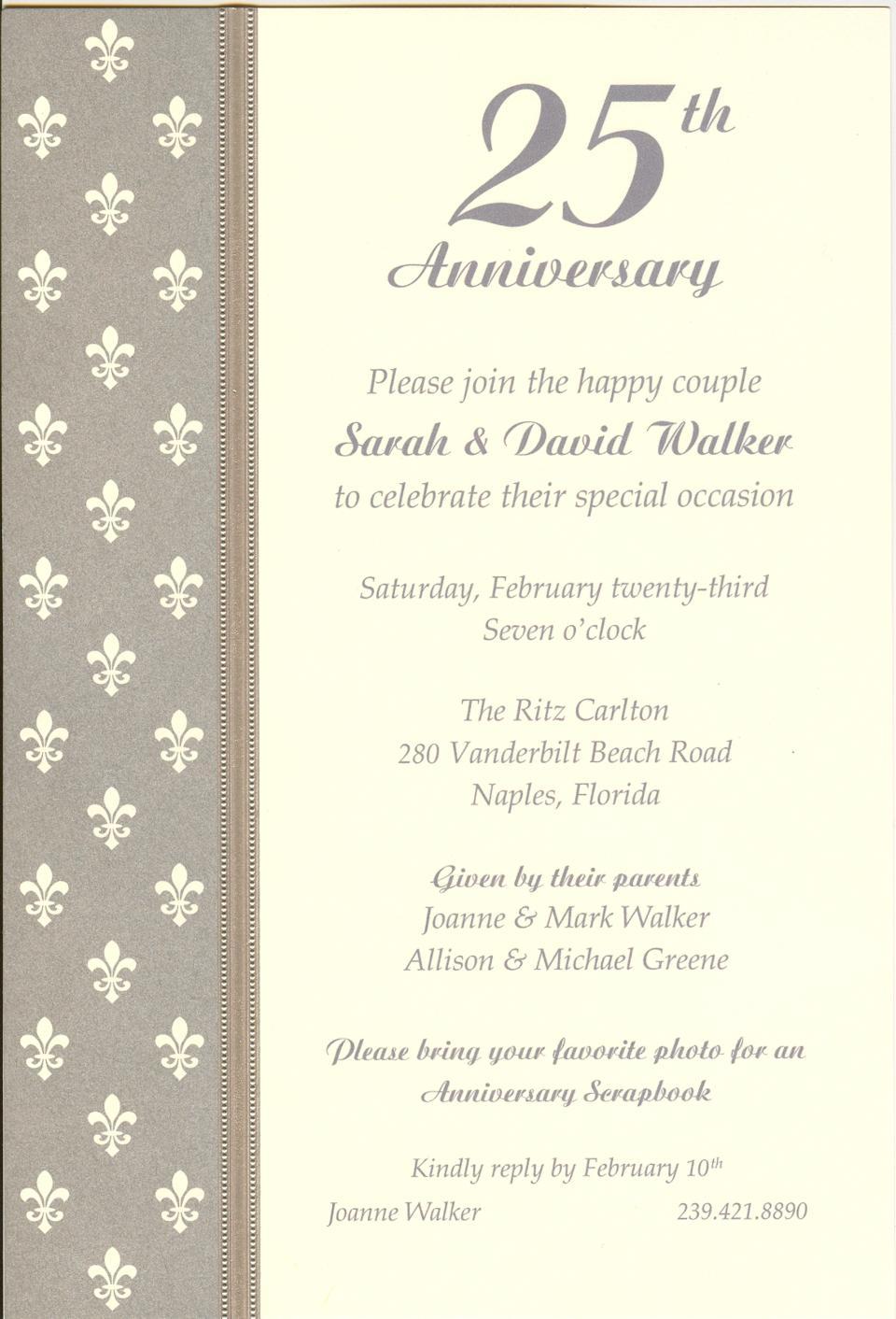 Invitation-Petite Fleur de Lis SIlver