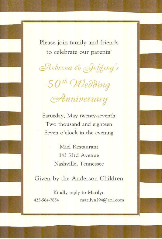Invitation-Cleopatra Gold/Ivory