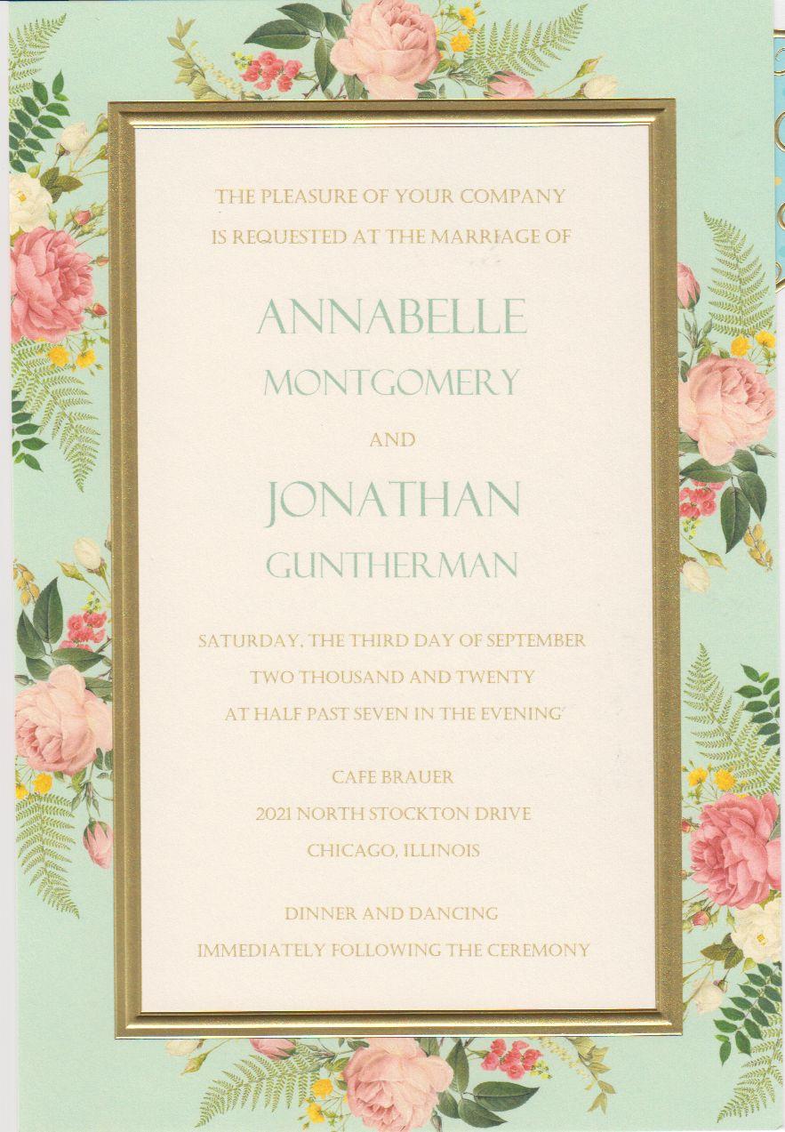 Invitation-Posy Mint