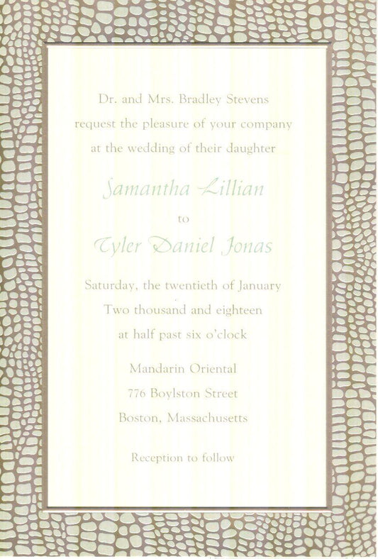 Invitation-Serengeti Crocodile