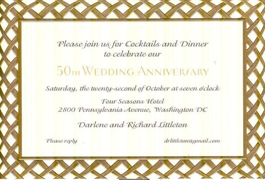 Invitation-Weave Gold