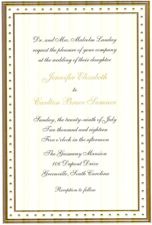 Invitation-Tempo Gold/Ivory