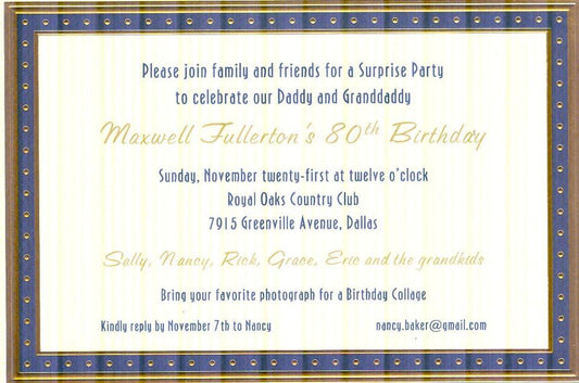 Invitation-Tempo Blue