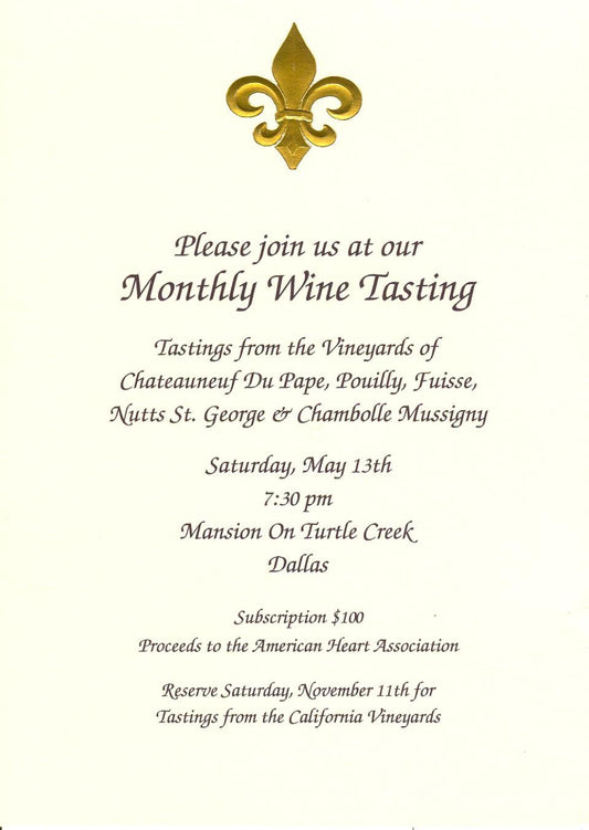Fleur de Lis Invitation