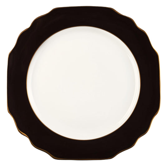 Georgian ColorSheen Black Charger Gold