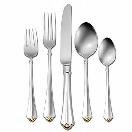 Golden Juilliard 5 Piece Place Setting