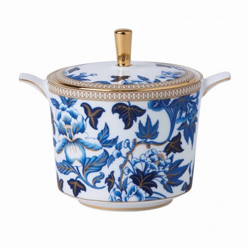 Hibiscus Sugar Bowl with Lid