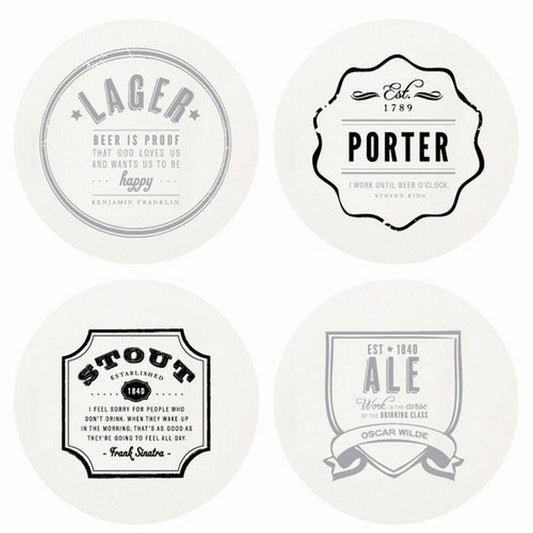 Letterpressed Beer Coasters