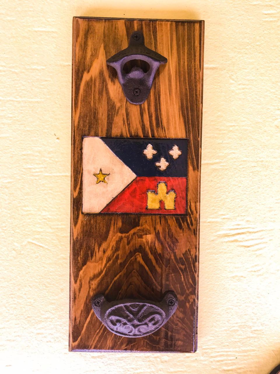 Bottle Opener-Acadiana Flag