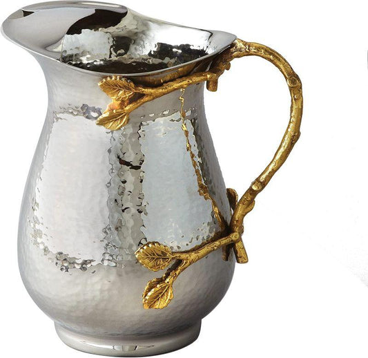 Golden Vine Hammered Pitcher