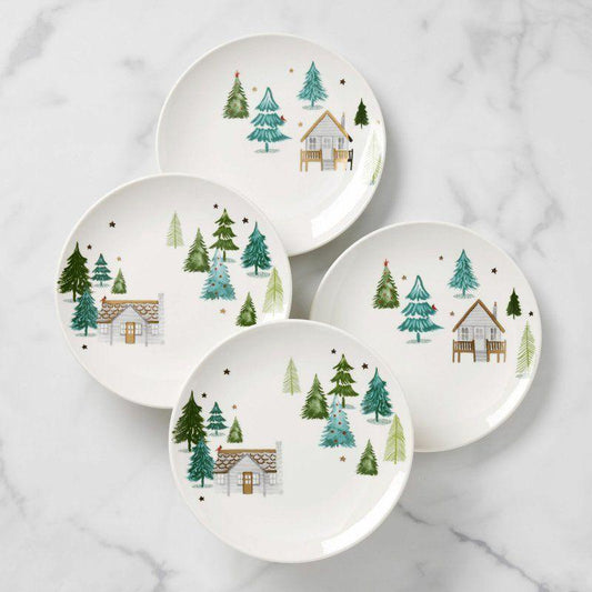 Balsam Lane Cabin Accent Plates-Set/4
