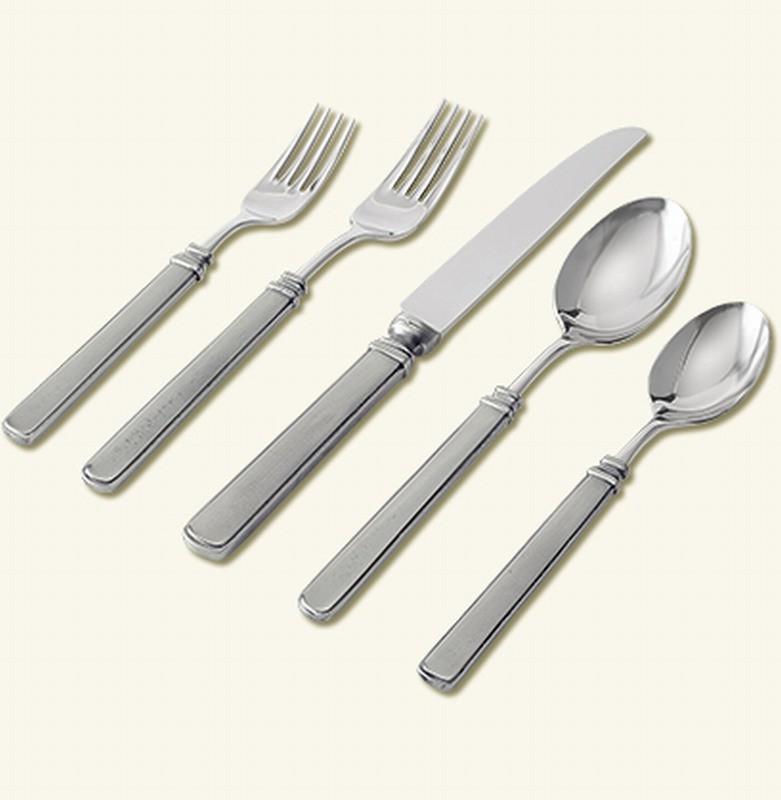 Gabriella Pewter Five Piece Place Setting