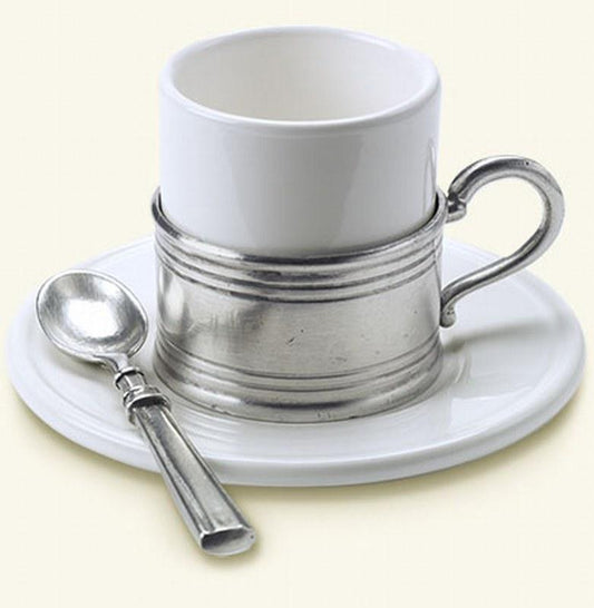 Convivio White Espress Cup & Saucer