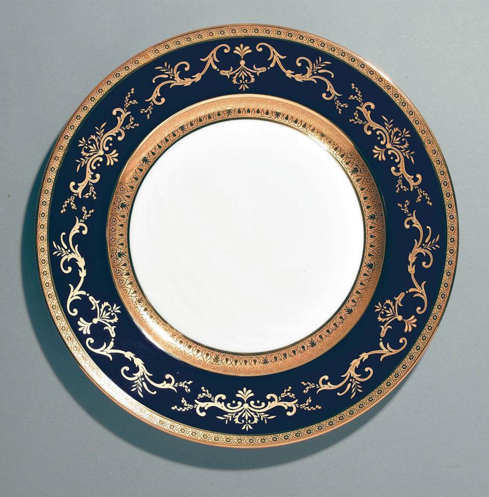 Blue American Dinner Plate 10.6 in
