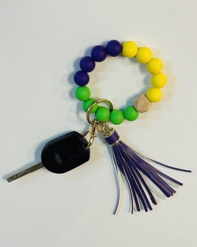 Mardi Gras Key Wristlet