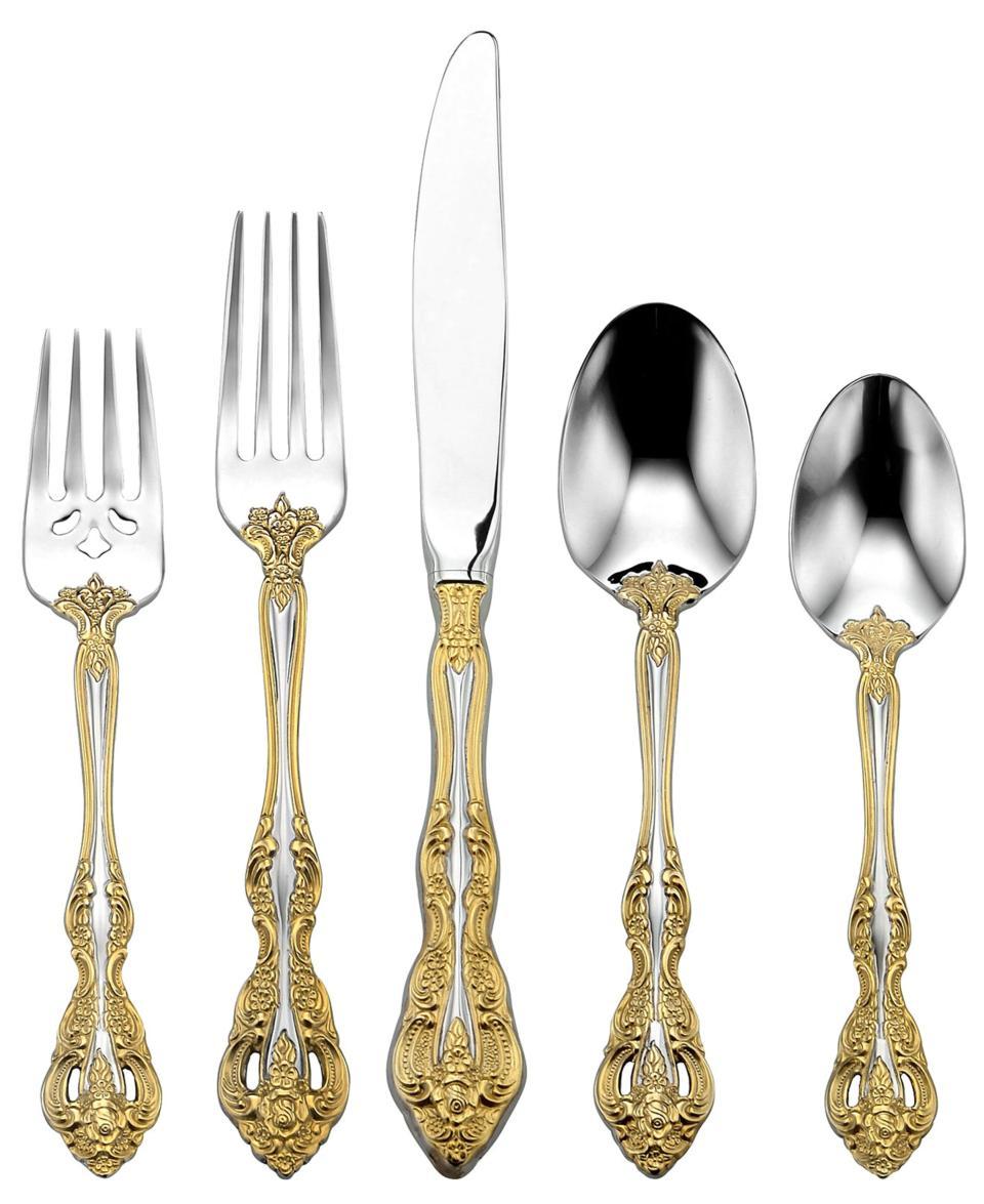 Golden Michelangelo 5 Piece Place Setting