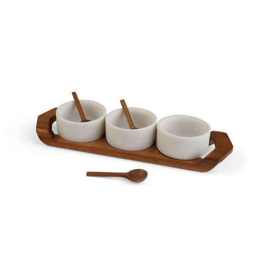 Condiment Tray with Spoons