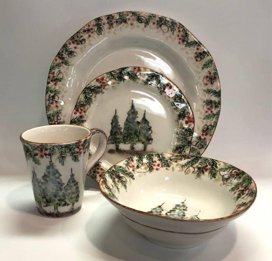 Natale by Arte Italica Four Piece Place Setting