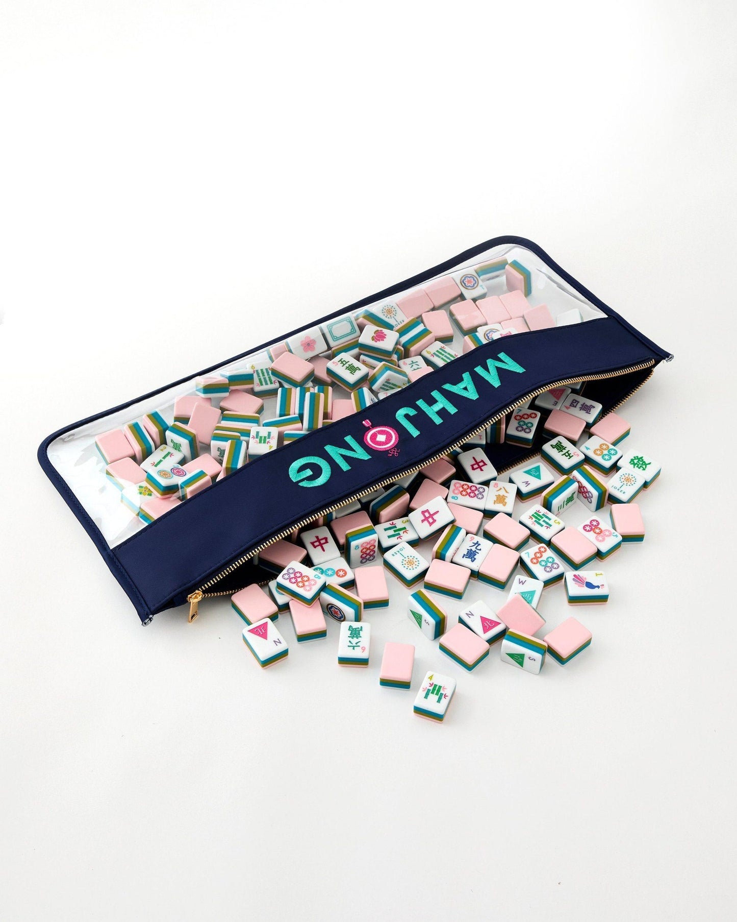 Navy Mahjong Tile Bag