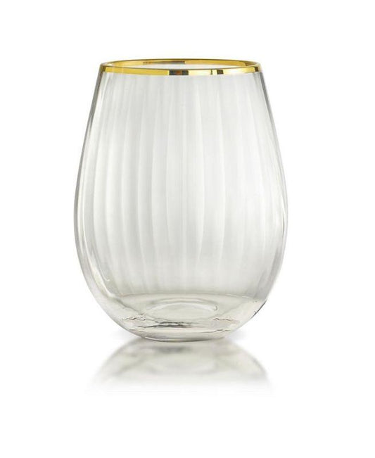 Gold Rocher Stemless Wine-Set/4
